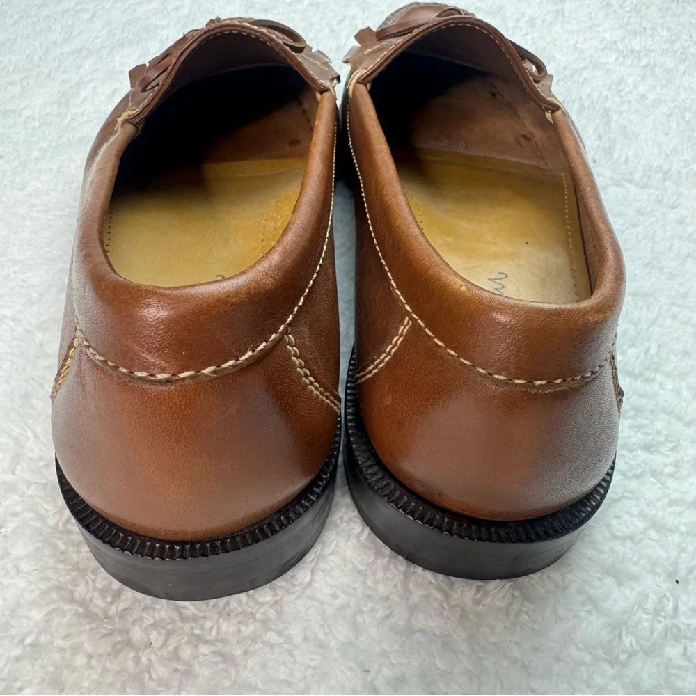 Cole Haan Men's Brown Tassel Leather‎ Loafer Dress Shoes Size 10M C01063